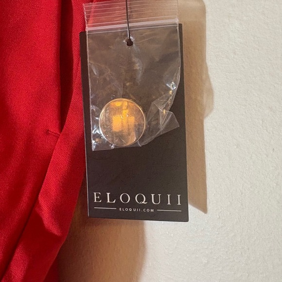 ELOQUII Red Wide Leg Tie Ankle Pants Size 20 NWT - Picture 6 of 11